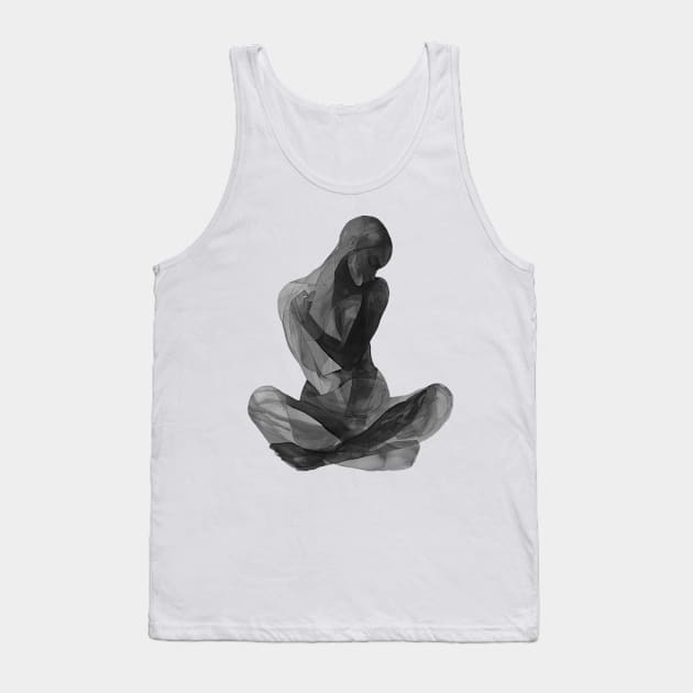 Abstract Painting Woman body Tank Top by RosaliArt